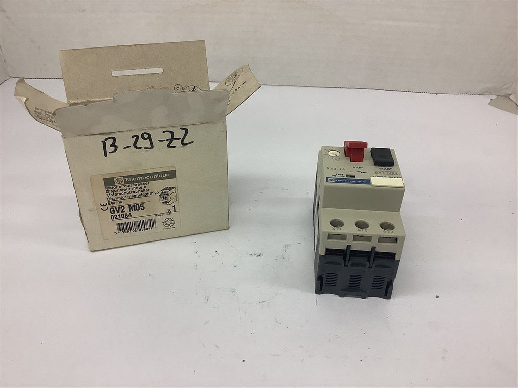 Telemecanique GV2 M05 Circuit Breaker 0.63-1 Amp
