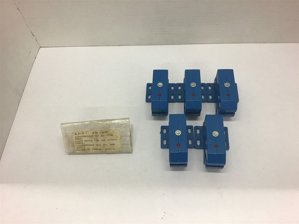 Eltex 40300 Light Switch Type 203 without Cable --Lot of 5