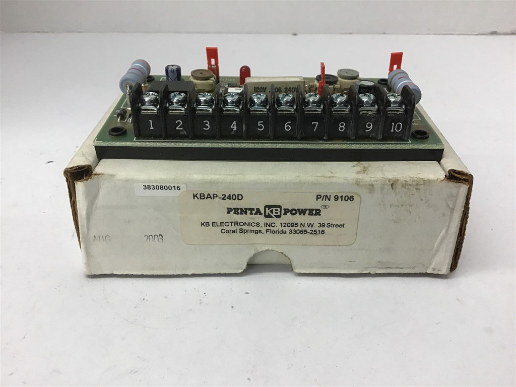 KB Electronics KBAP-240D Overload Protector 115/230 Vac