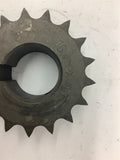 15.875x17 Sprocket 1 1/2" Bore 11/16" Pitch