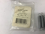 Gardner Springs E18C Extension spring 0.312x0.0286x2.00 Lot Of 4
