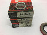 National Federal Mogul 471570 0.875x1.499x0.250 Oil Seal --Lot of 3