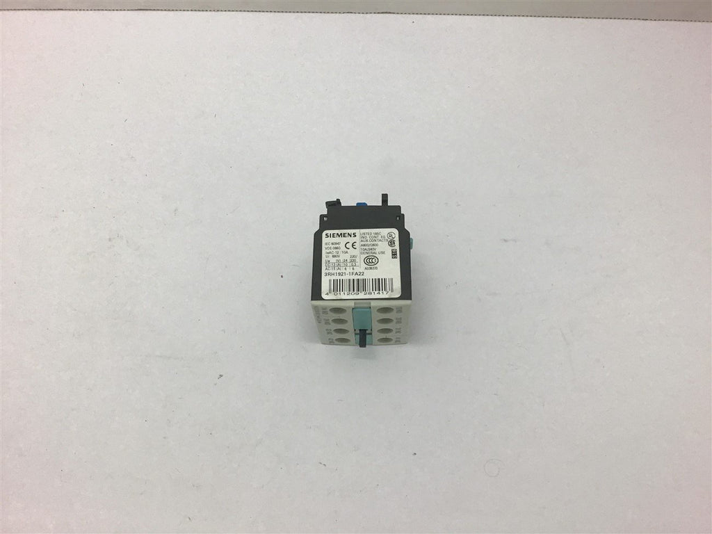 Siemens 3RH1921-1FA22 Auxiliary Contact