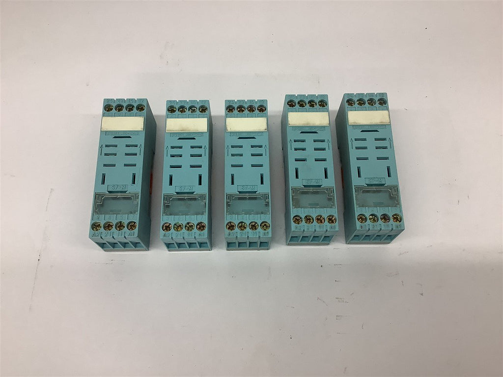 Releco S7-M 10 Amp 380 Volts Relay socket Lot of 5