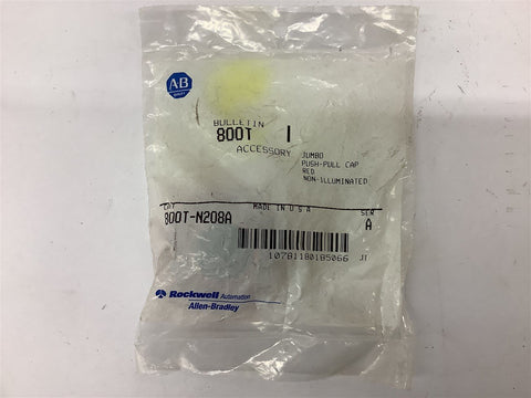 Allen Bradley 800T-N208A Ser A Jumbo Push-Pull Cap Red