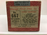 Starret Feeler Stock 667 12" Lengths 12 Pieces of Nine different Sizes
