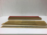 Starret Feeler Stock 667 12" Lengths 12 Pieces of Nine different Sizes