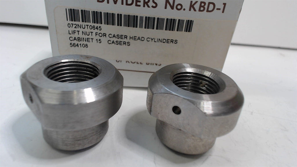 2 - KOLE INDUSTRIES  LIFT NUT FOR CASER HEAD CYLINDERS    - 072NUT0645  -  NEW
