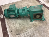 Leroy Somer LS80L 0.65 KW 1700 Rpm Double Reduction Gear Motor 25:1 /258:1 Ratio