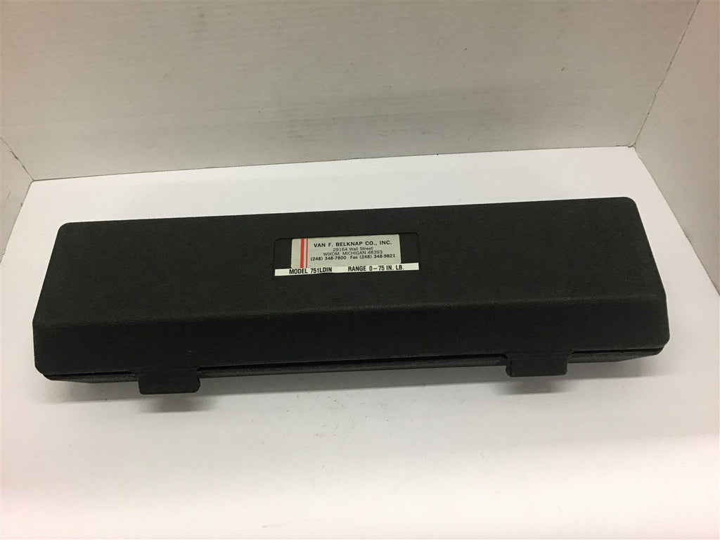 Belknap 751LDIN Dial Torque Wrench 0-75 IN. LB