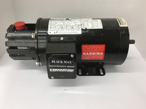 Marathon JVJ056H17T5302D 1 Hp AC Motor 460 volts 1800 Rpm 56C FR w/ Encoder