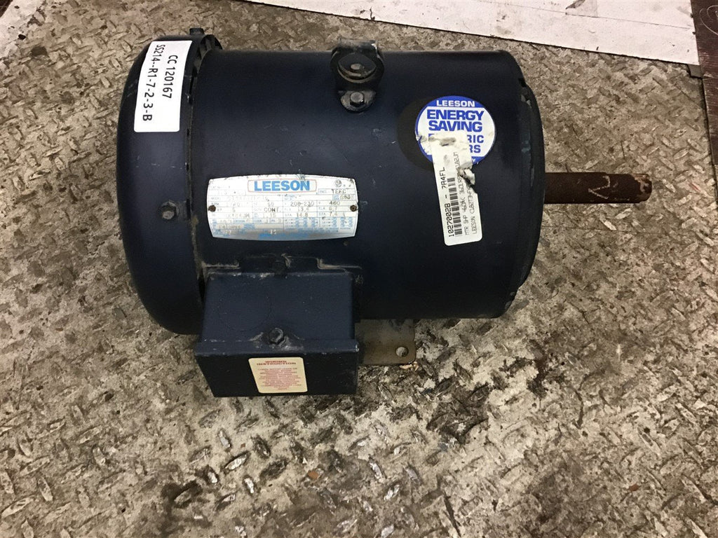 Leeson 131581.00 5 HP AC Motor 208-230/460 volts 1800 Rpm 4P 184JM Frame