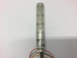 Patlite MES-T 24 VDC 0.2 Amp Super Slim Stack Light Signal Tower Red Steady LED