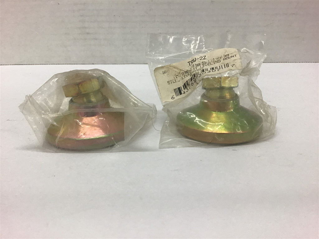 TSW-2Z Steel Level-It Leveling Mount 1/2-13 Threead 1 7/8 Base Dia --Lot of 2