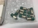 LED Green Miniature Bulb Lamp T3-1/4 MB-6-28V --Lot of 10