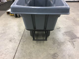 Uline H-4185GR Tilt Truck Gray 1/2 Cubic Yard