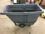 Uline H-4185GR Tilt Truck Gray 1/2 Cubic Yard