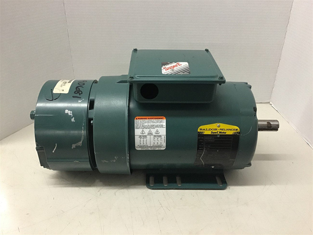 Baldor EBM3558T-D 2 Hp Brake Motor 230/460 volts 1800 Rpm 4P 145TY FR