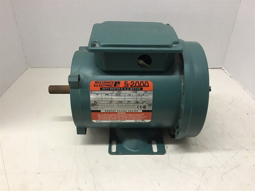 Reliance C56S3133P 1/4 HP AC Motor 115/208-230 Volts 1800 Rpm 4P 56C Frame