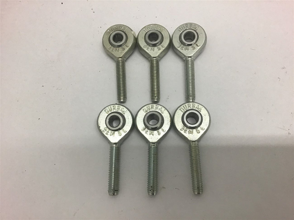 Durbal BEM5L Rod End Bearing 1/4"--Lot of 6
