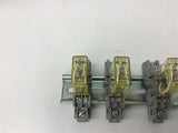 Idec RH1B-U 120 Volt Relay Mounted on Din Rail 1 Lot of 6