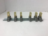 Idec RH1B-U 120 Volt Relay Mounted on Din Rail 1 Lot of 6