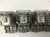 Potter & Brumfield KUP-11A15-24 24V Relay With Base Lot of 4