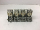 Potter & Brumfield KUP-11A15-24 24V Relay With Base Lot of 4