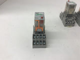 Schneider Electric 782XDX2M4L 120 Vac Relay with Base 1 Lot of 3