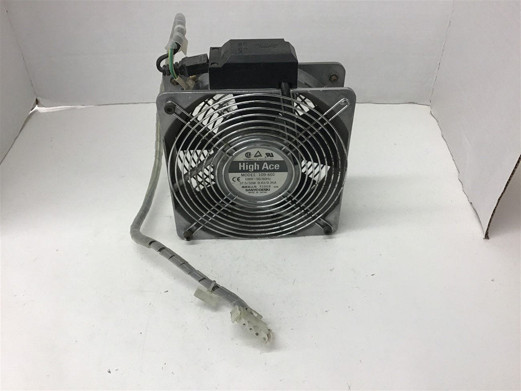 Sanyo Denki 109-601 High Ace Fan 100 volts 33 Watt 0.35 Amp