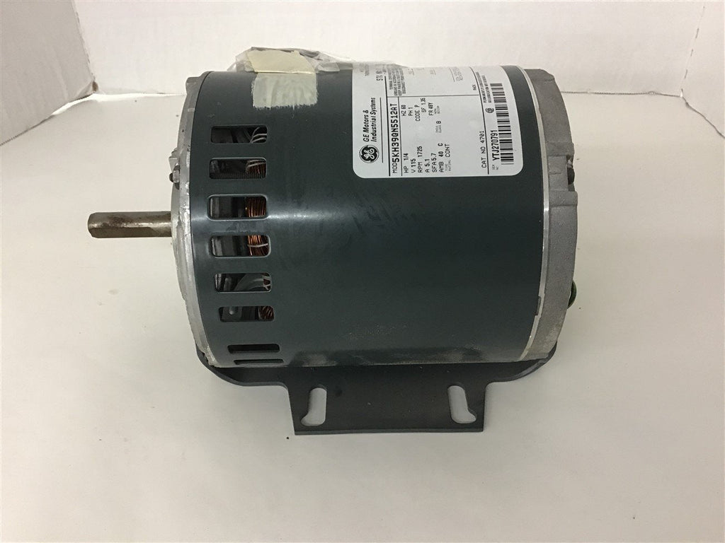 GE 5KH39QN5512AT 1/4 HP AC Motor 115 Volts Single Phase 1800 Rpm 4P 48Y Frame