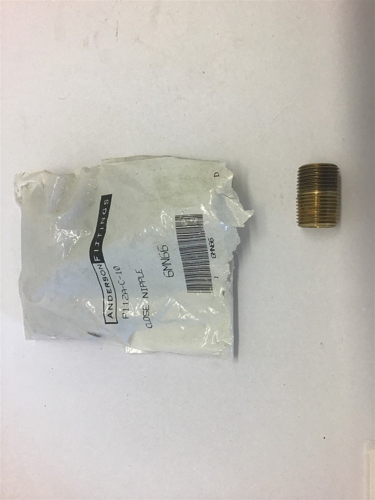 Anderson P112A-C-10 Close Nipple Fitting 6MN66 -Lot of 12