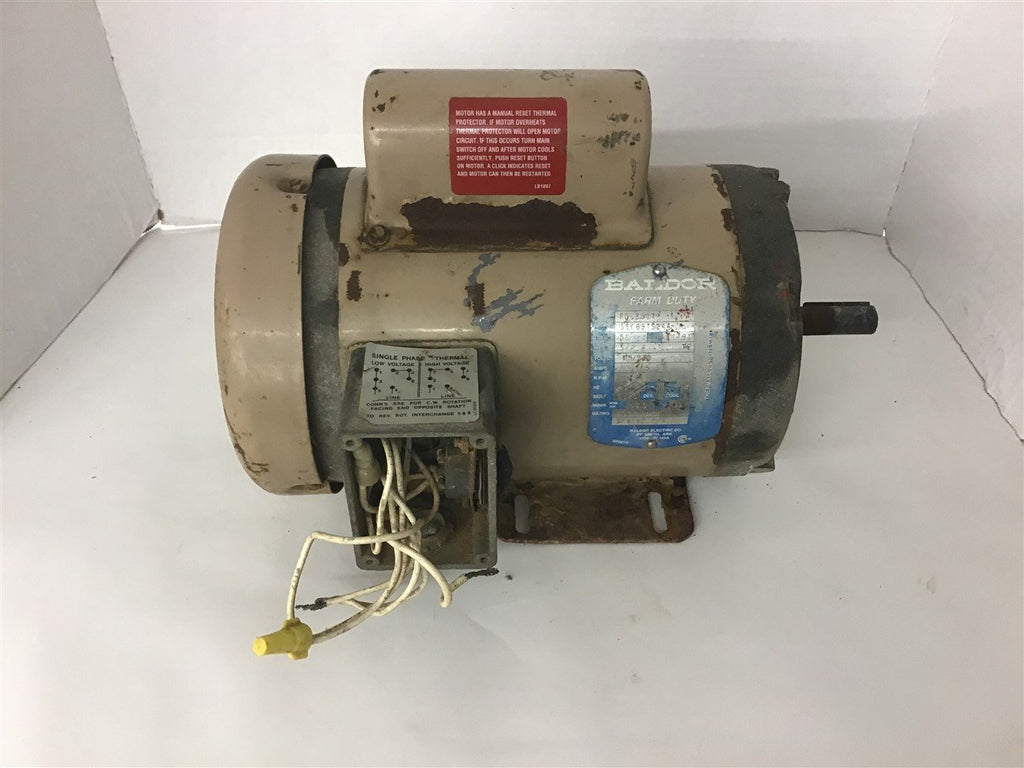 Baldor FDL3507M 3/4 Hp AC Motor 115/230 volt 1800 Rpm 4P 56 Frame