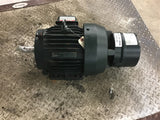 Toshiba 4F4005L1DBNP 5 HP AC Brake Motor 460 Volt 1800 Rpm 4P 184T Frame