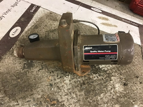 Sears S48H2EC11 20/40 Quality Water Pump 115 Volt 1/2 Hp 3600 Rpm Single Phase
