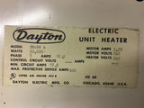 Dayton 3E058 Electric Unit Fan Heater 30,000 Watts 3 Phase