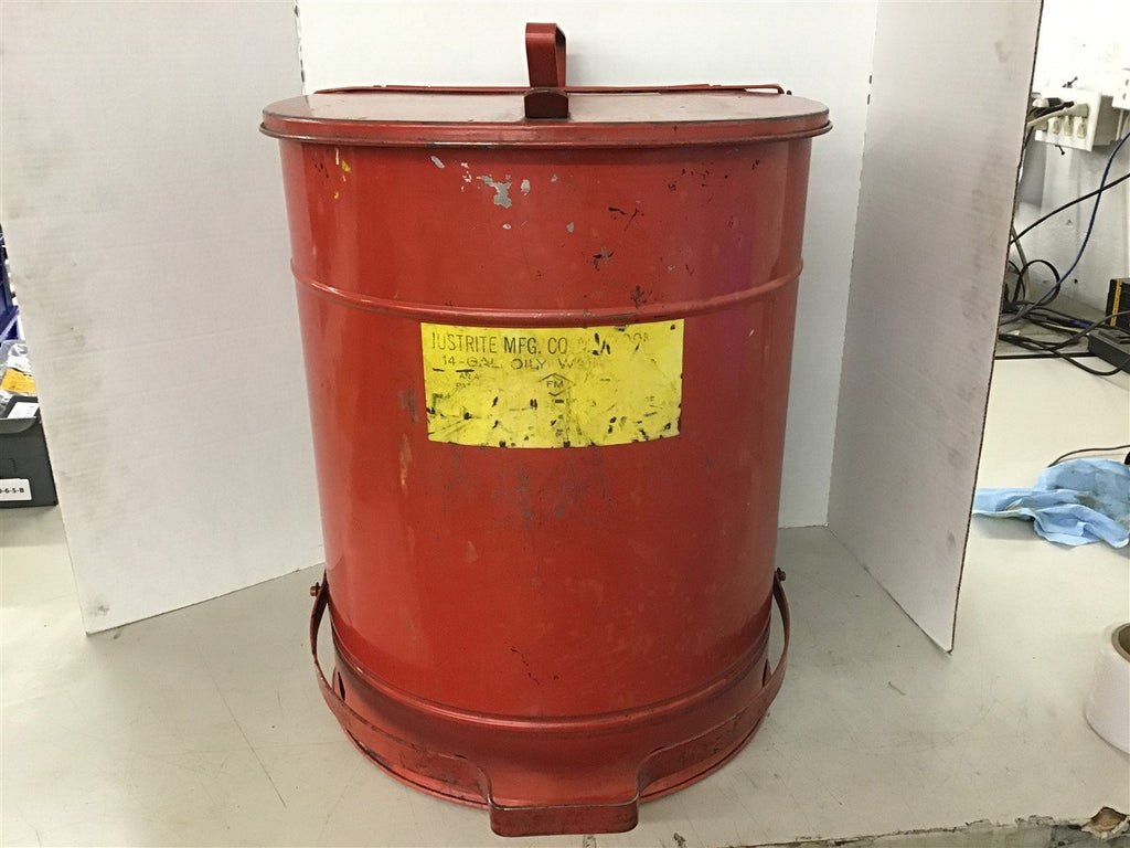 Justright 14 Gal Oily Wate Can
