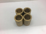 Brass Bushing 1-1/2" Bore, 2" OD, 3-1/4" Length Lot of 4