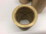 Brass Bushing 1-1/2" Bore, 2" OD, 3-1/4" Length Lot of 4