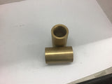 Brass Bushing 1-1/2" Bore, 2" OD, 3-1/4" Length Lot of 4