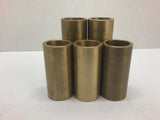 Brass Bushing 2" OD 1 1/2" Bore Assorted Lot of 5