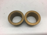 Brass Bushing 1 1/4" bore 1 3/4" OD Lot of 12
