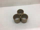 Brass Bushing 2" bore 2 3/8" OD 2 1/2" Length Lot of 3