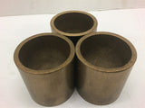 Brass Bushing 2" bore 2 3/8" OD 2 1/2" Length Lot of 3