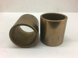 Brass Bushing 2" bore 2 3/8" OD 2 1/2" Length Lot of 3
