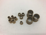 Brass Flange Bushings Assorted Lot of 12