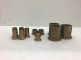 Brass Flange Bushings Assorted Lot of 12