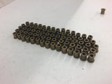 Brass Flange Bushings 1/4" Bore, 3/8" OD, 1/2" Length Lot of 75