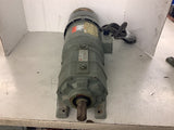 US Electric G46002 1/2 HP Brake Gear Motor 230 Volt 9.1:1 Ratio