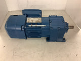 Sew Eurodrive R17 DRS71S4BE05HR 1/4 HP Brake Gear Motor 208/360 V 1710/74 23.15